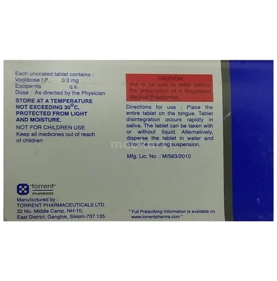 voglitor md 0.3mg tablet 15's